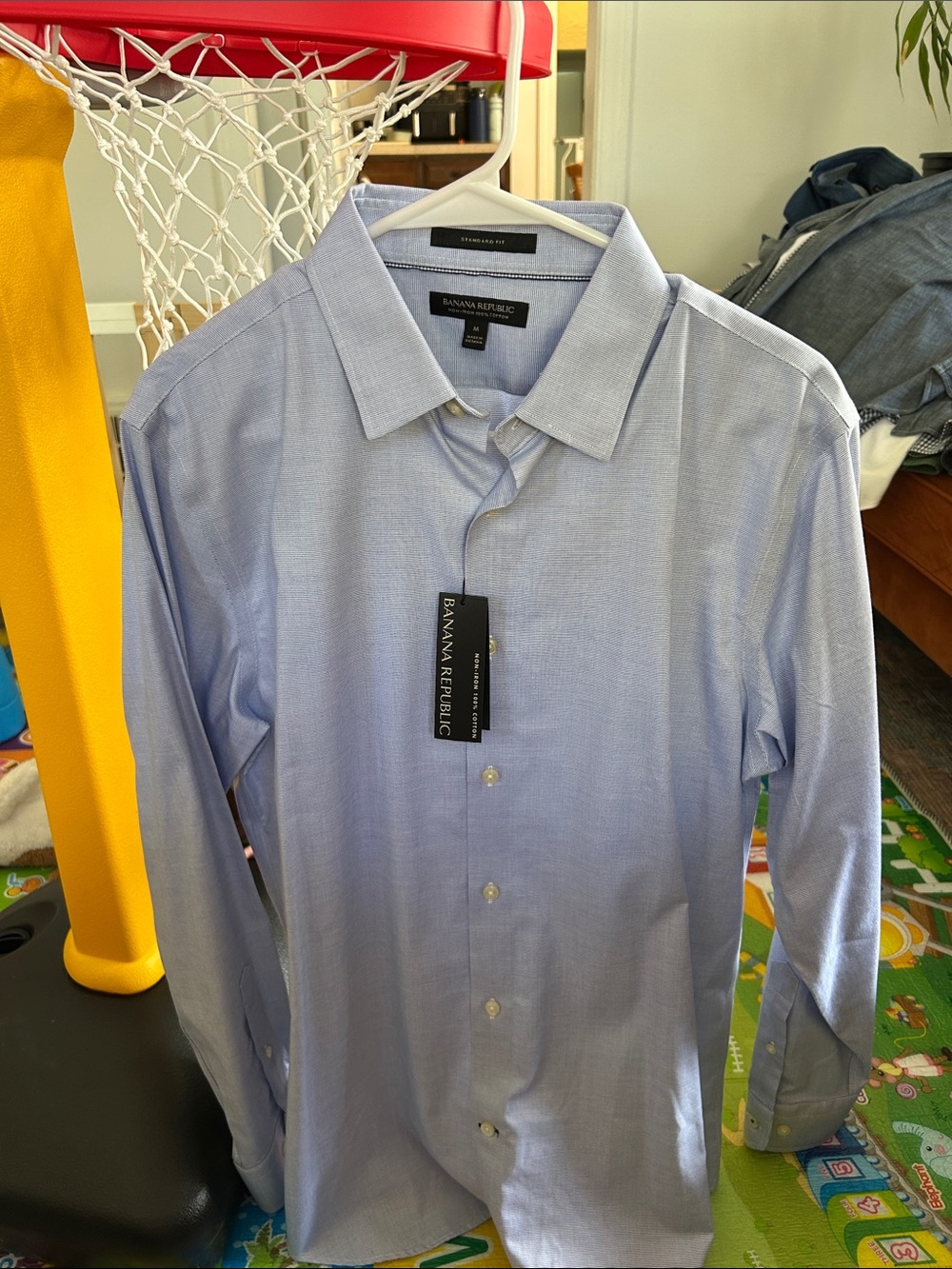 Banana Republic Men's Pale Blue Dress Shirt